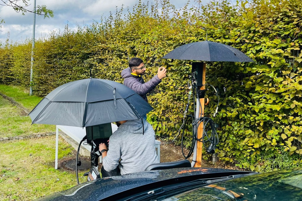 Solarnative EV-Stick Regenschutz