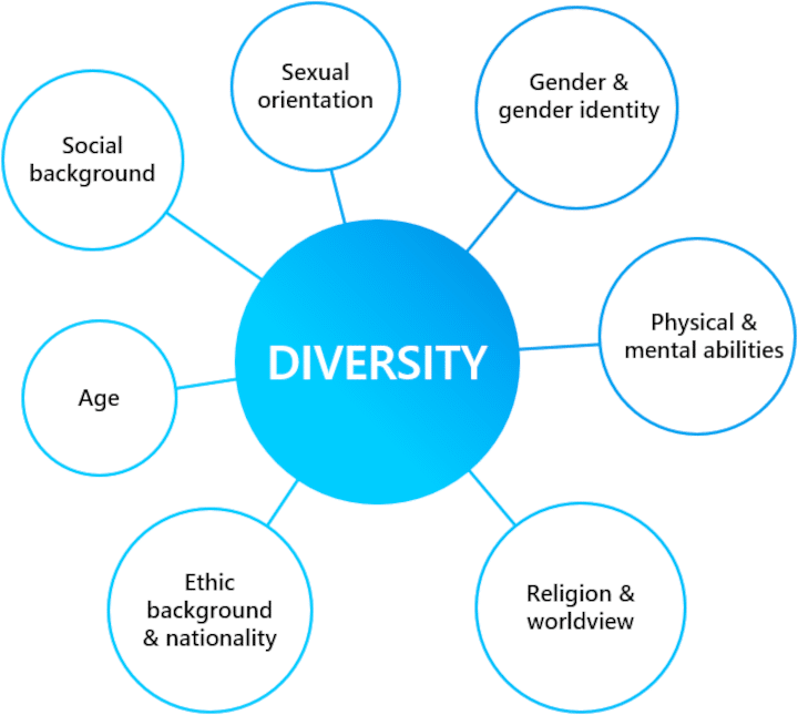 Picture that show all our Dimensions of Diversity